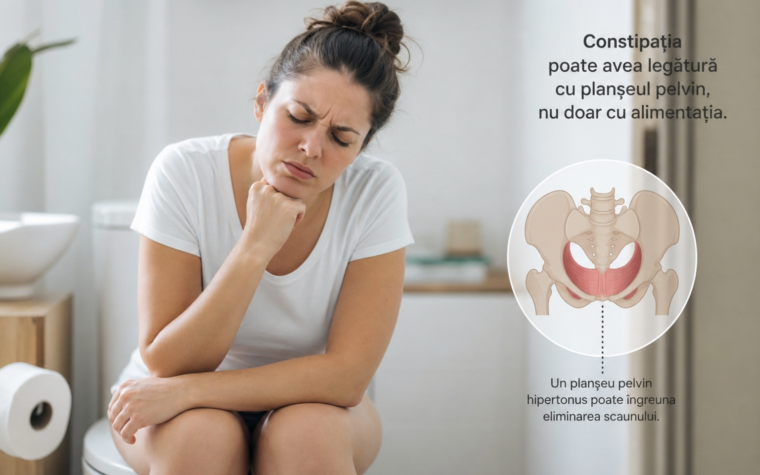 Constipația poate avea legătură cu planșeul pelvin și nu doar cu alimentația