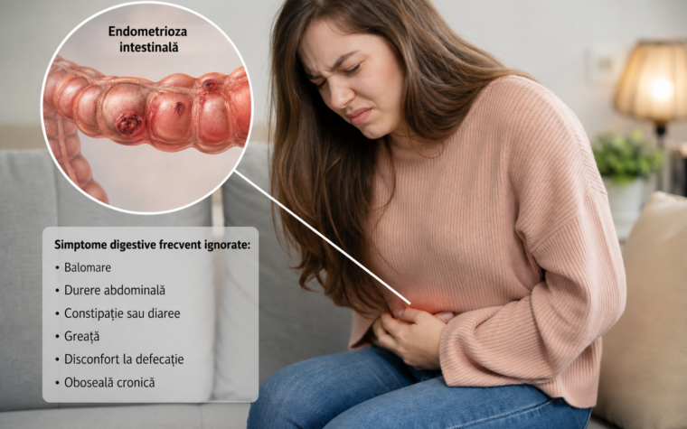 Endometrioza intestinală și simptomele digestive pe care femeile le ignoră ani întregi