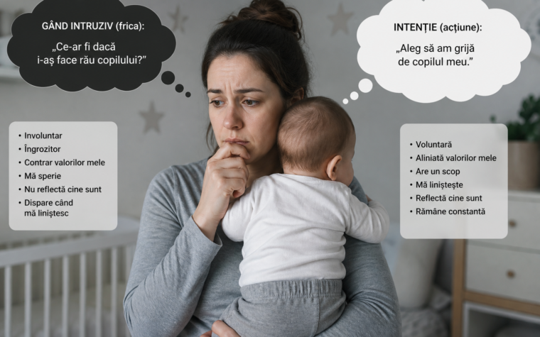 Gândurile intruzive ale mamelor și diferența dintre frică și intenție